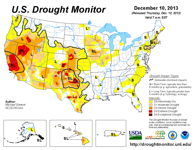 Dec 10 Drought Monitor
