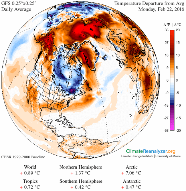 Temp Anomaly Feb 22 2016